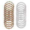 Suzuki OEM Clutch Plate Kit Suzuki Hayabusa (22-26), clutch plates with metallic and friction material, replacement parts for motorcycle clutch system.