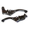 Vortex V3 Race Levers Suzuki GSXR750 (11-24) GSXR600 (11-24), black motorcycle brake and clutch levers with adjustable reach and lightweight design.