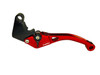 Vortex V3 Race Levers Suzuki GSXR750 (11-24) and GSXR600 (11-24), red anodized motorcycle brake and clutch levers with adjustable pivot point.