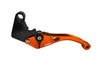 Vortex V3 Race Levers Suzuki GSXR750 (11-24) GSXR600 (11-24), orange and black motorcycle brake and clutch lever set.