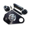 Robinson Industries Output Shaft Support Kit Suzuki GSXR1000 (05-08), motorcycle engine support components in black with metal parts and mounting hardware. Robinson Industries Output Shaft Support Kit Suzuki GSXR1000 (05-08), motorcycle engine support components in black with metal parts and mounting hardware.