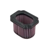 DNA Filters DNA Air Filter Yamaha R7 2022-2026, rectangular motorcycle air intake filter with pink pleated filter material and black plastic frame.