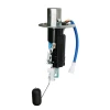Quantum OEM Replacement Motorcycle Fuel Pump, factory replacement fuel pump for Suzuki GSXR1000 (05-06), durable black and metallic fuel pump with blue and red power cables.