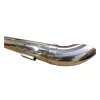 VooDoo Motorcycle Components Voodoo Sidewinder Turn Down Tip, chrome motorcycle exhaust tip with curved design and polished finish.