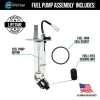Quantum OEM Replacement Motorcycle Fuel Pumps Quantum Direct OEM Replacement Fuel Pump Suzuki GSXR750 (11-26), image showing fuel pump assembly, fuel tank seal gasket, and fuel level sending unit.