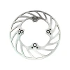 VooDoo Motorcycle Components Lightweight Rear Brake Rotor Kawasaki ZX-14R (06-25), stainless steel motorcycle brake rotor with a detailed, ventilated design for enhanced braking performance.