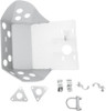Moose Skid Plate Kawasaki KLR650, a protective metal skid plate with mounting hardware for off-road motorcycle protection.