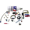 NX V-Twin Piranha Wet Nitrous Kit, automotive performance nitrous oxide system with various hoses, nozzles, and electronic components.