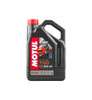 Motul 7100 Synthetic Engine Oil, 4L black plastic bottle with red cap, featuring a motorcycle image and orange text on a black and gray label.