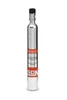 NOS Nitrous Bottle, metallic nitrous oxide canister with a black cap and red and white warning labels.