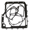 Cometic Engine Case Gasket Kit Kawasaki ZX14R (06-25), engine gasket set featuring multiple black gaskets of various shapes and sizes arranged on a flat surface.