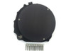 RCC Quick Access Clutch Cover Kawasaki ZX14R (06-26), black motorcycle clutch cover with mounting screws.