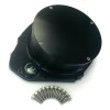 MTC Quick Access Clutch Cover Suzuki GSXR1000 01-08, black motorcycle clutch cover with mounting screws and hardware.