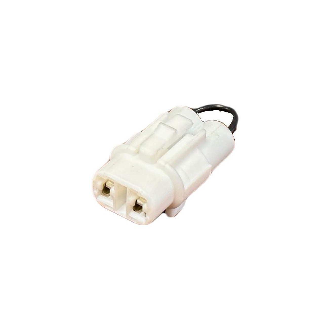 Schnitz Racing Schnitz Kickstand Switch Eliminator for Kawasaki ZX-14R (06-26) and ZX10R (08-09), white electrical switch with wiring for motorcycle kickstand safety switch replacement.