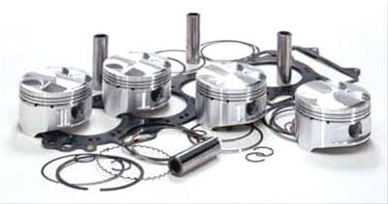 Wiseco Piston Kit Suzuki GS1100, set of high-performance metallic pistons with connecting rods and piston rings for Suzuki GS1100 motorcycle engine. Wiseco Piston Kit Suzuki GS1100, set of high-performance metallic pistons with connecting rods and piston rings for Suzuki GS1100 motorcycle engine.