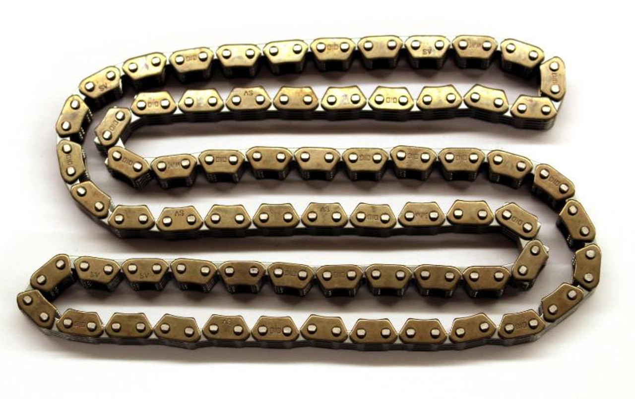 Vance & Hines Heavy Duty Cam Chain Suzuki Hayabusa (99-26), close-up of the durable metallic cam chain laid out flat on a white background.