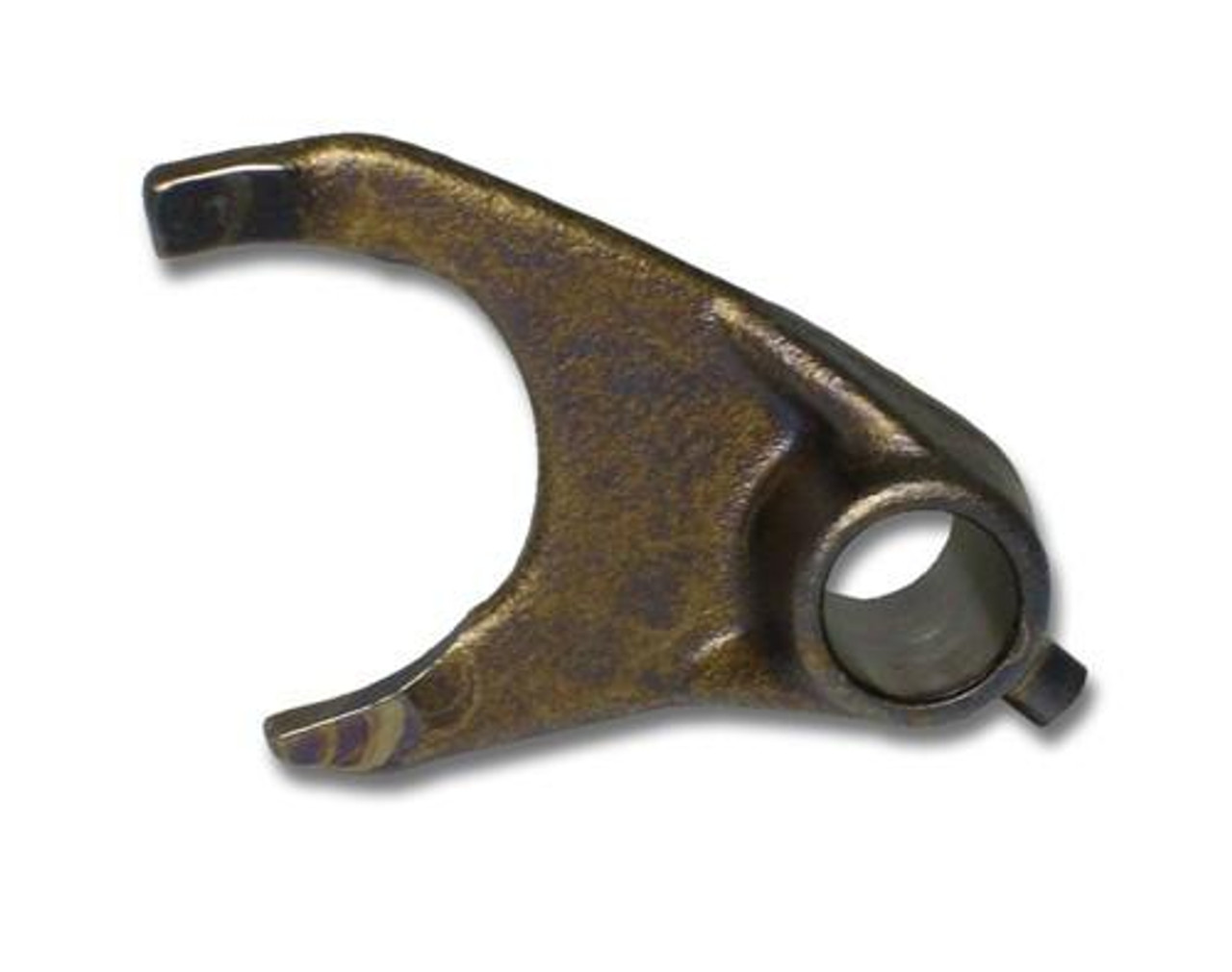 Suzuki OEM Shift Fork Small Suzuki GSX1300R Hayabusa (99-26), close-up of a vintage metal shift fork part for motorcycle transmission gear shift mechanism.