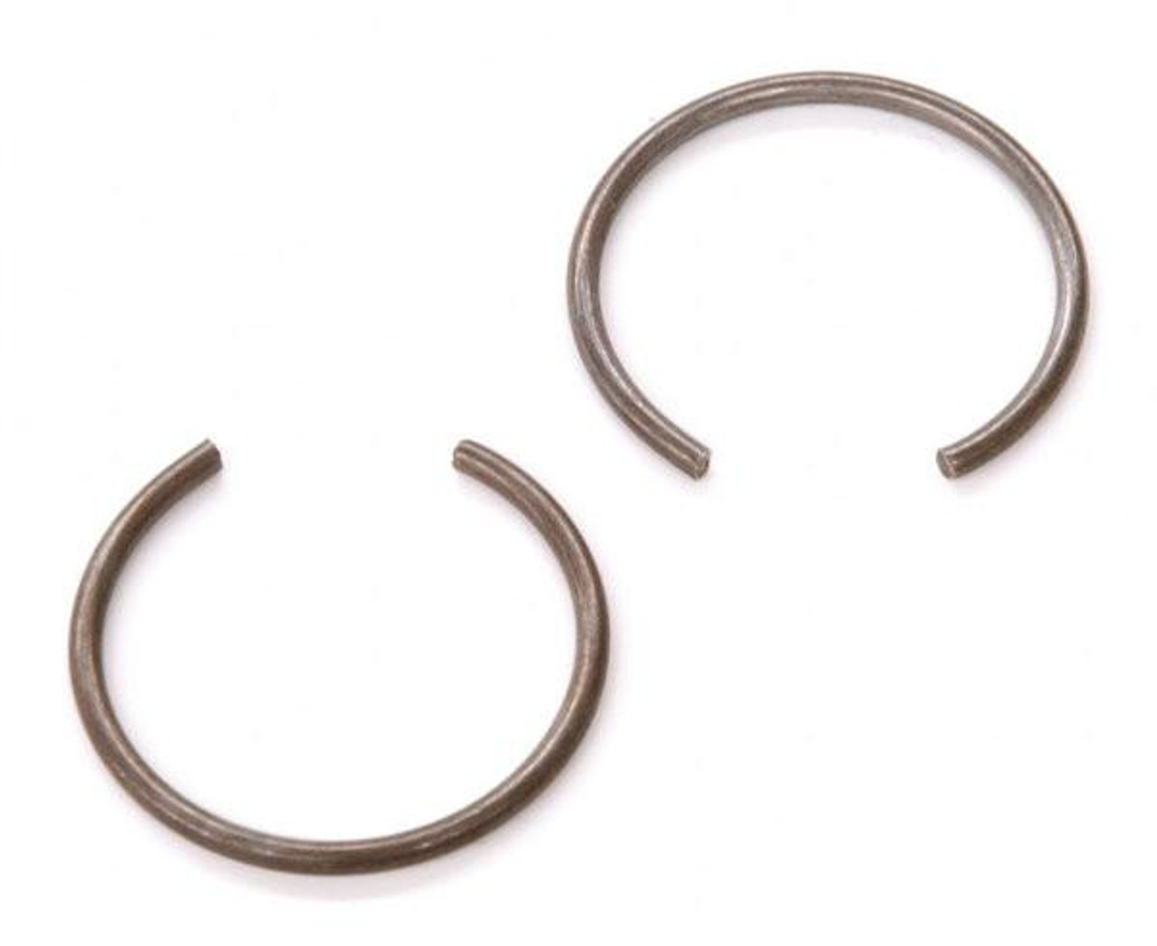 Schnitz Racing Schnitz Piston Circlips 685/705 Piston Kit Kawasaki KLR650, two metal piston circlips for engine piston assembly.