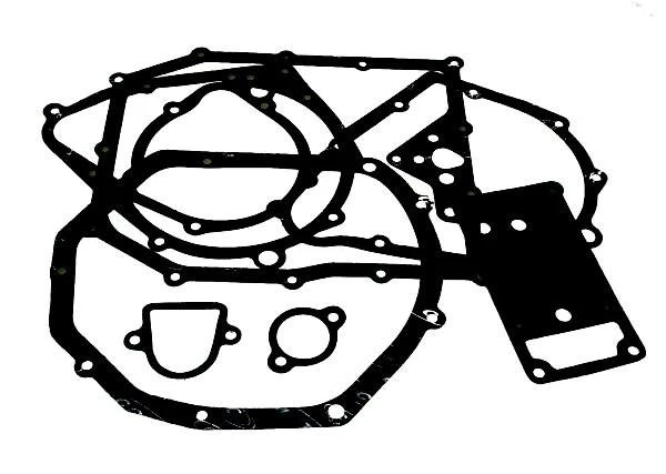 Cometic Engine Case Gasket Kit Kawasaki ZX-10R (06-09), set of black gaskets and seals for engine repair.