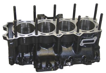 APE Cylinder Studs Kawasaki ZX14R (06-26), close-up image of the cylinder head with black studs installed for engine reinforcement.