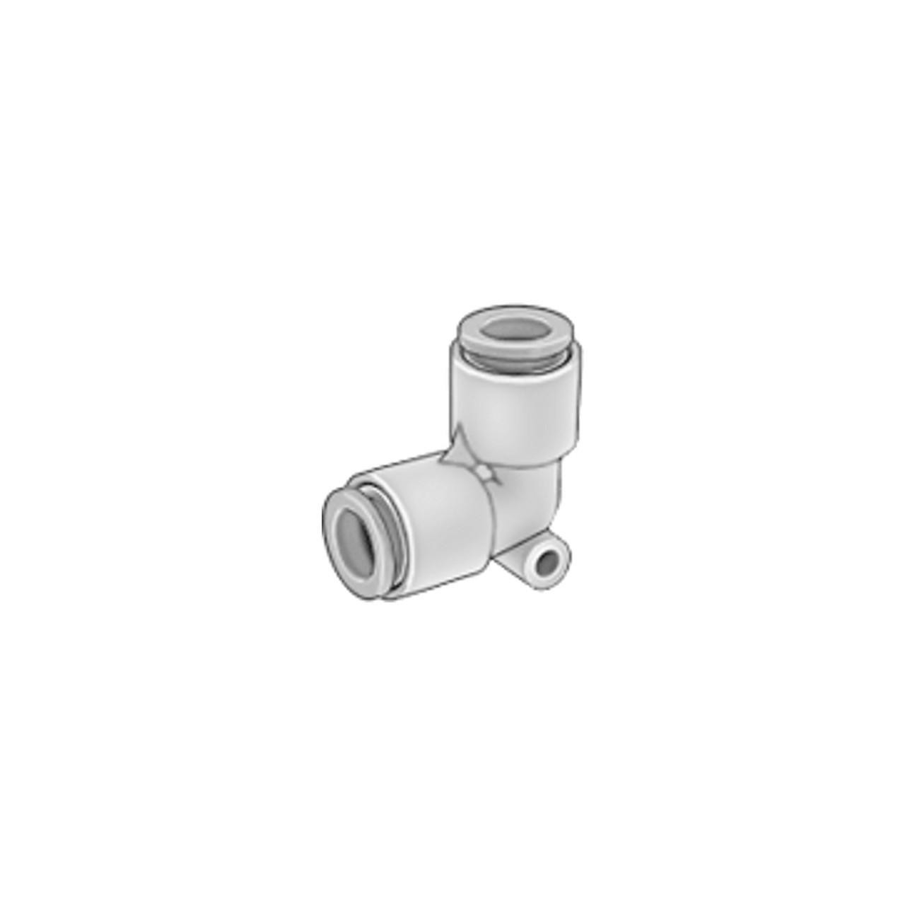 Schnitz Racing Schnitz Air Fitting 90° 1/4" Line, automotive air fitting component for racing and performance vehicles.