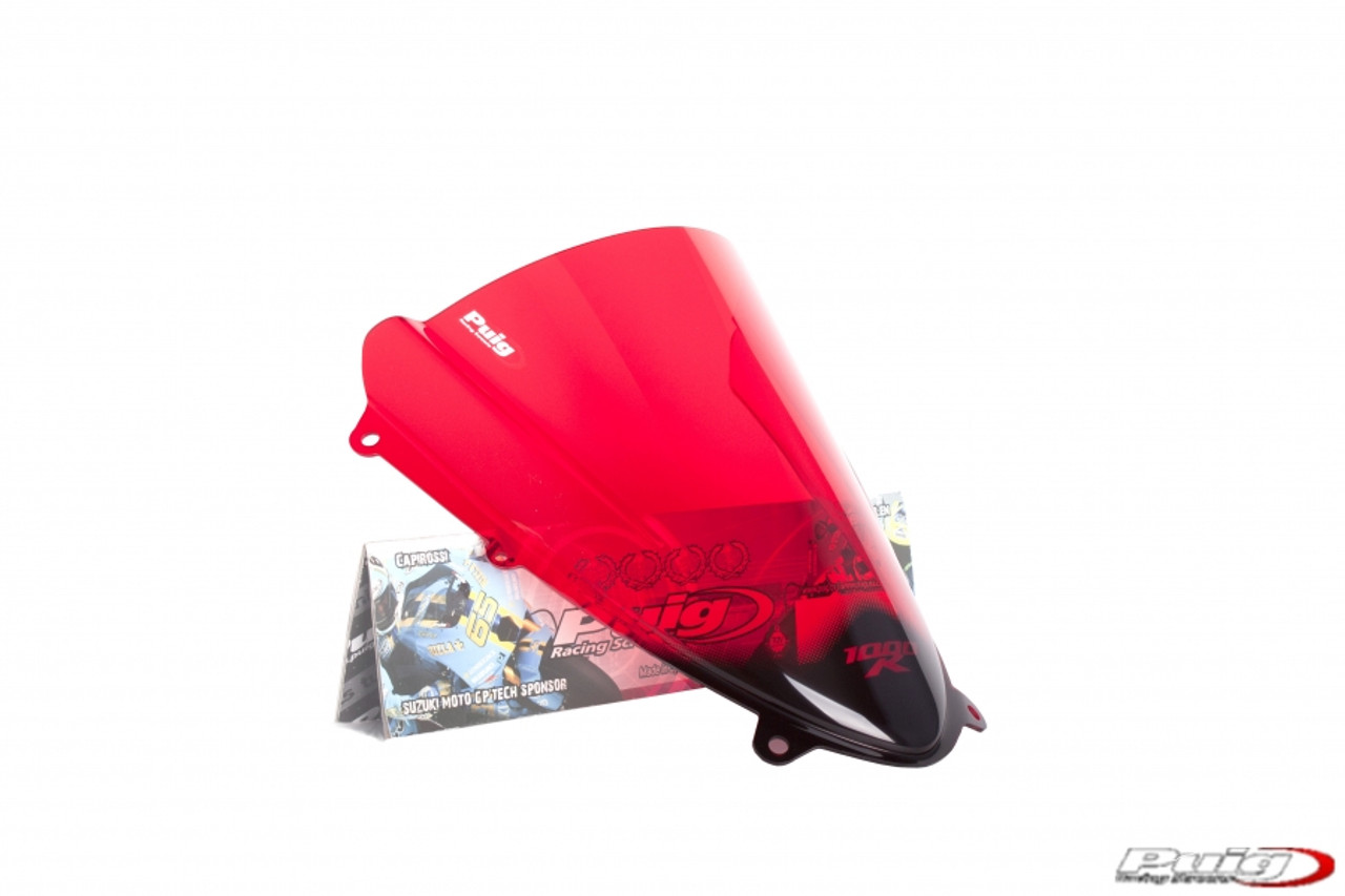 Puig Racing Windscreen Suzuki GSXR1000 (09-13) Red