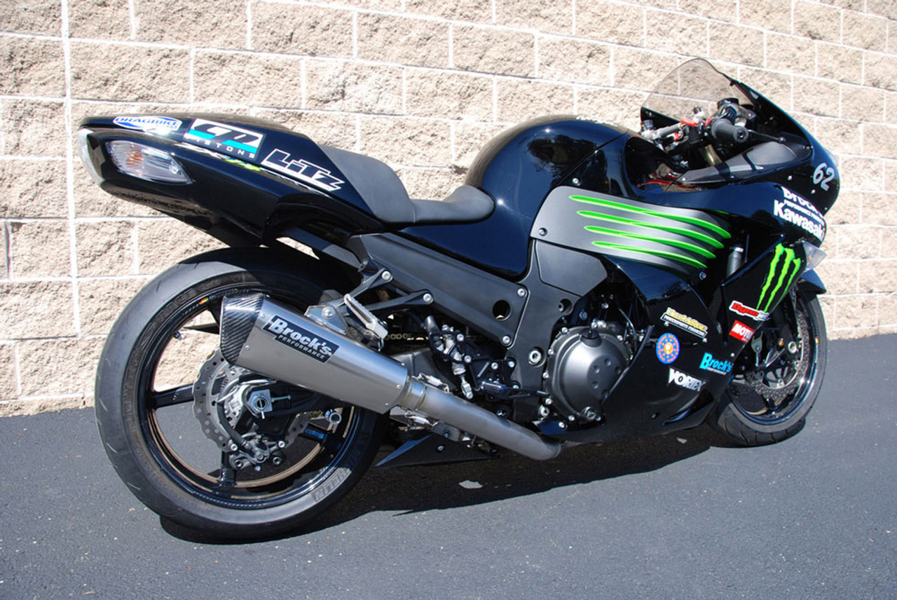 Kawasaki ZX14R Brocks CT Carbon/Titanium Exhaust - Schnitz Racing