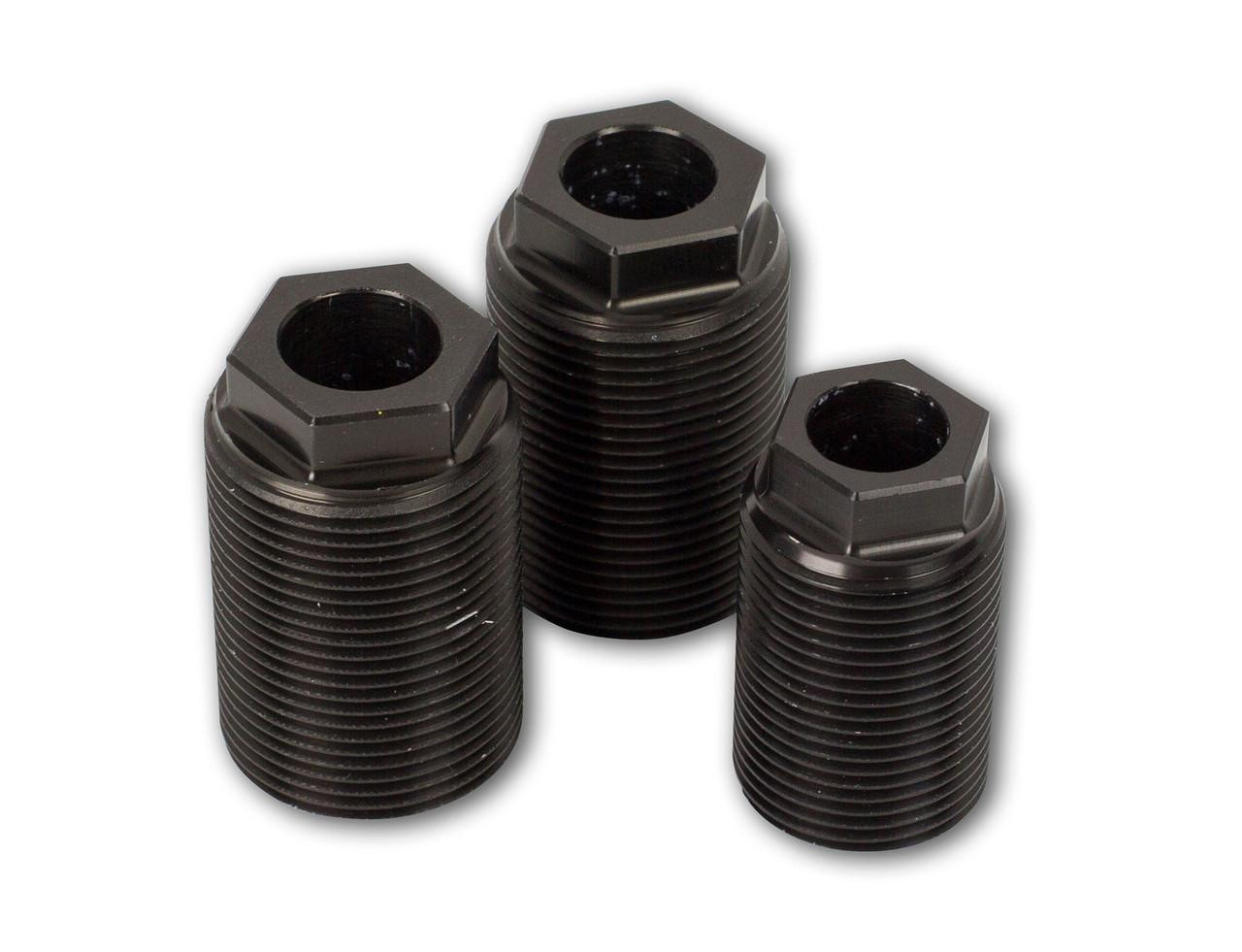Ironless Innovations Aluminum Engine Mount Frame Inserts Suzuki Hayabusa (99-26), black aluminum engine mount frame inserts.