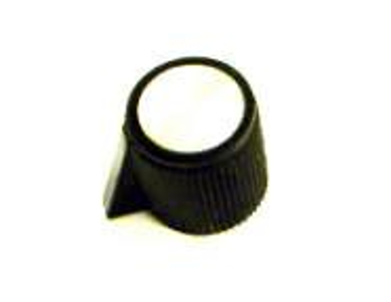 Schnitz Racing Schnitz Replacement Selection Knob Small, close-up of the small knob with a black textured exterior and white top