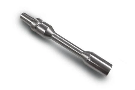 APE Counter Balancer Removal Shaft Kawasaki ZX10R (11-25), metal component with a cylindrical shape and tapered ends, designed for motorcycle engine maintenance.
