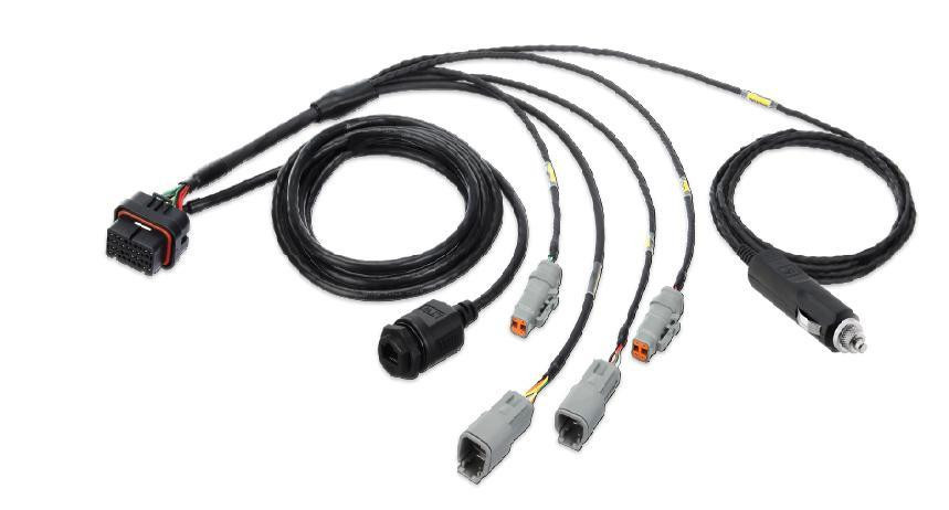 Motec Dash C125 Race Display Kit, automotive wiring and connector cables for high-performance racing vehicles.