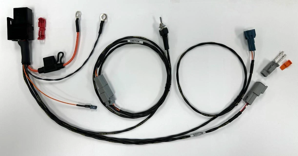 Schnitz Racing Schnitz ECU Nitrous Harness Suzuki GSX1300R Hayabusa (08-20), image of the nitrous harness wiring kit with various connectors and wires for motorcycle ignition and nitrous system connection.