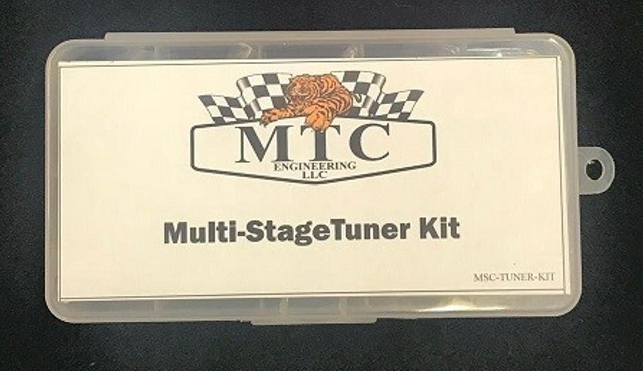 MTC Gen II Multistage Clutch Tuner Kit, plastic storage box with a label displaying the product name and logo.