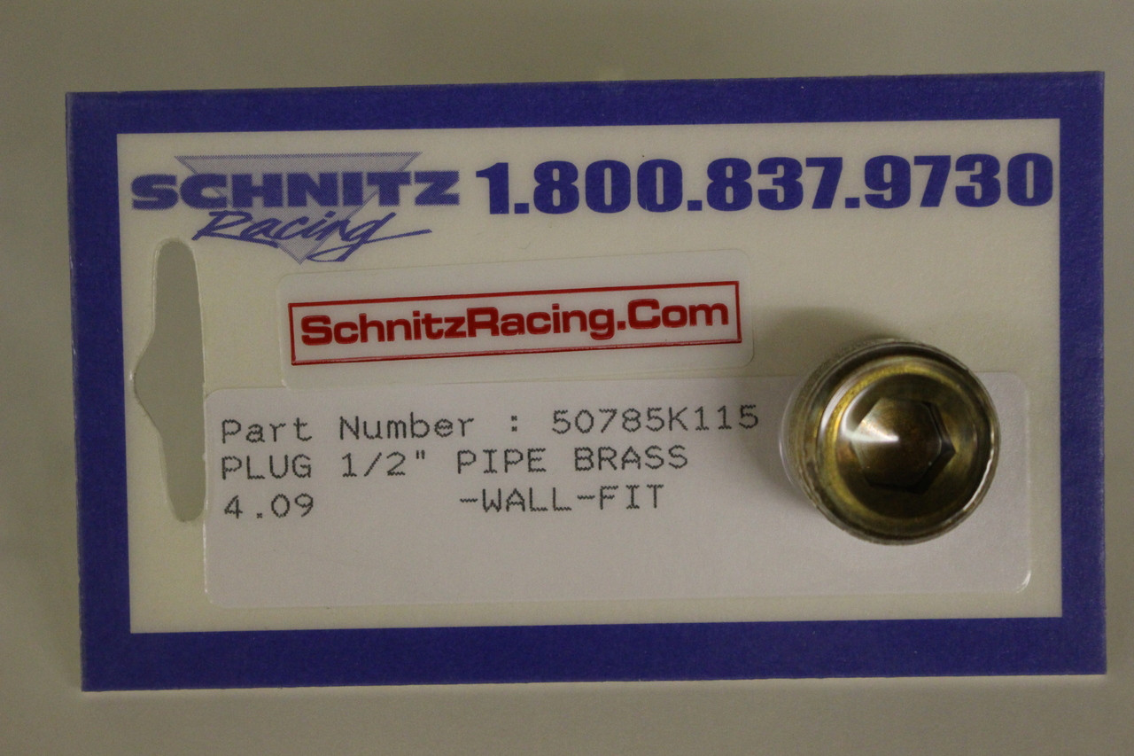 Schnitz Fitting Brass Plug Pipe 1/2"