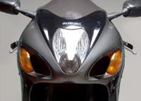 Carpenter Racing Carpenter Ram Air Scoops Suzuki GSX1300R Hayabusa (99-07), close-up of the aerodynamic scoops on the motorcycle's front fairing.