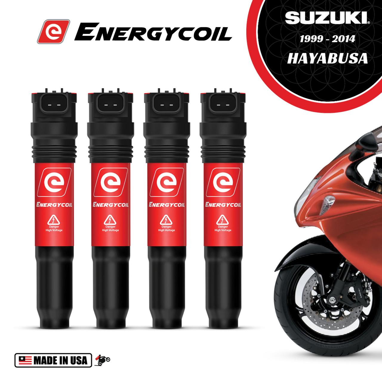 Energycoil Coil on Plug Stick Coils Suzuki Hayabusa (99-24)