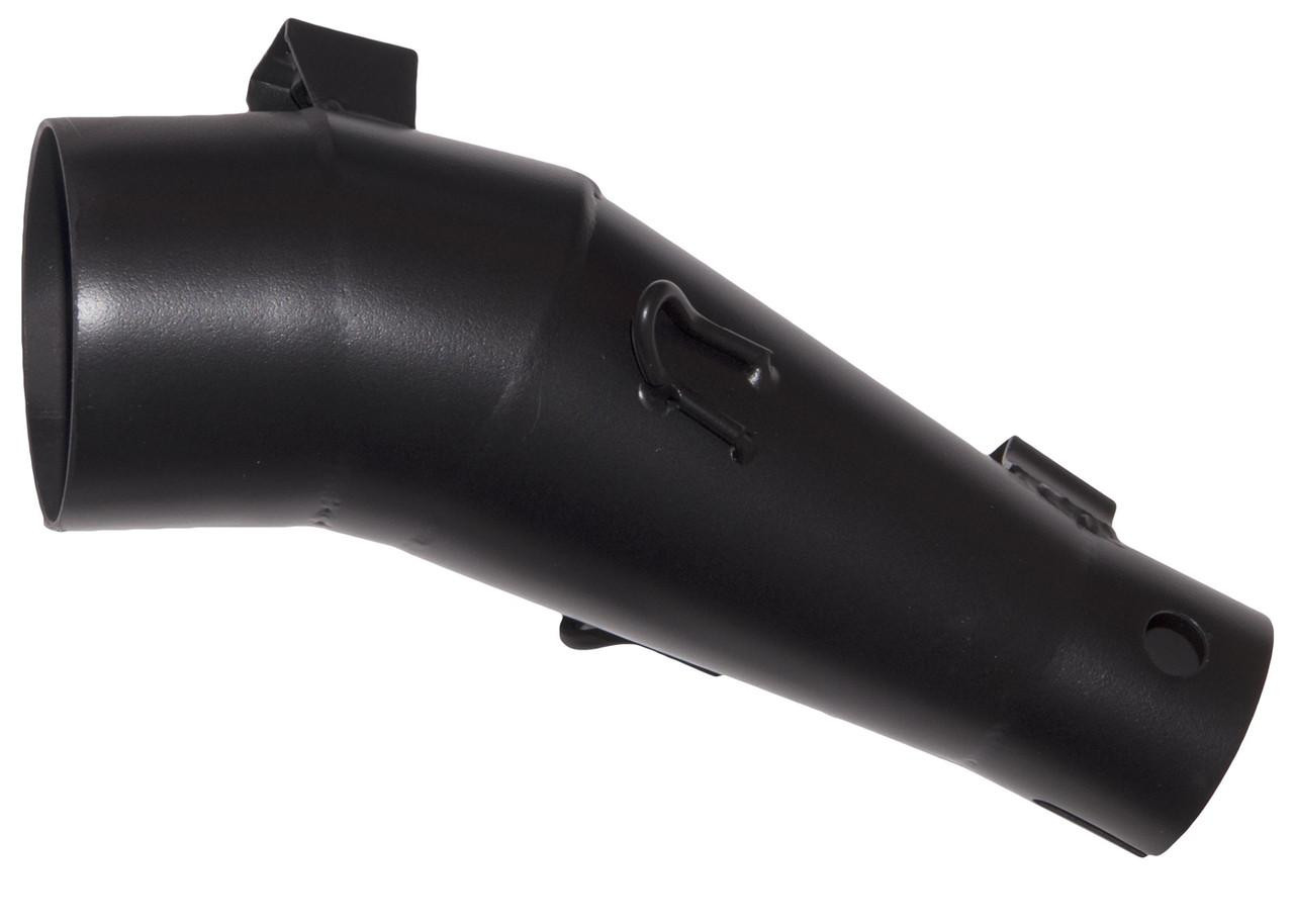 VooDoo Performance Series Slip On Exhaust Kawasaki EX250F Ninja 250 (08-13), black motorcycle exhaust with mounting brackets.