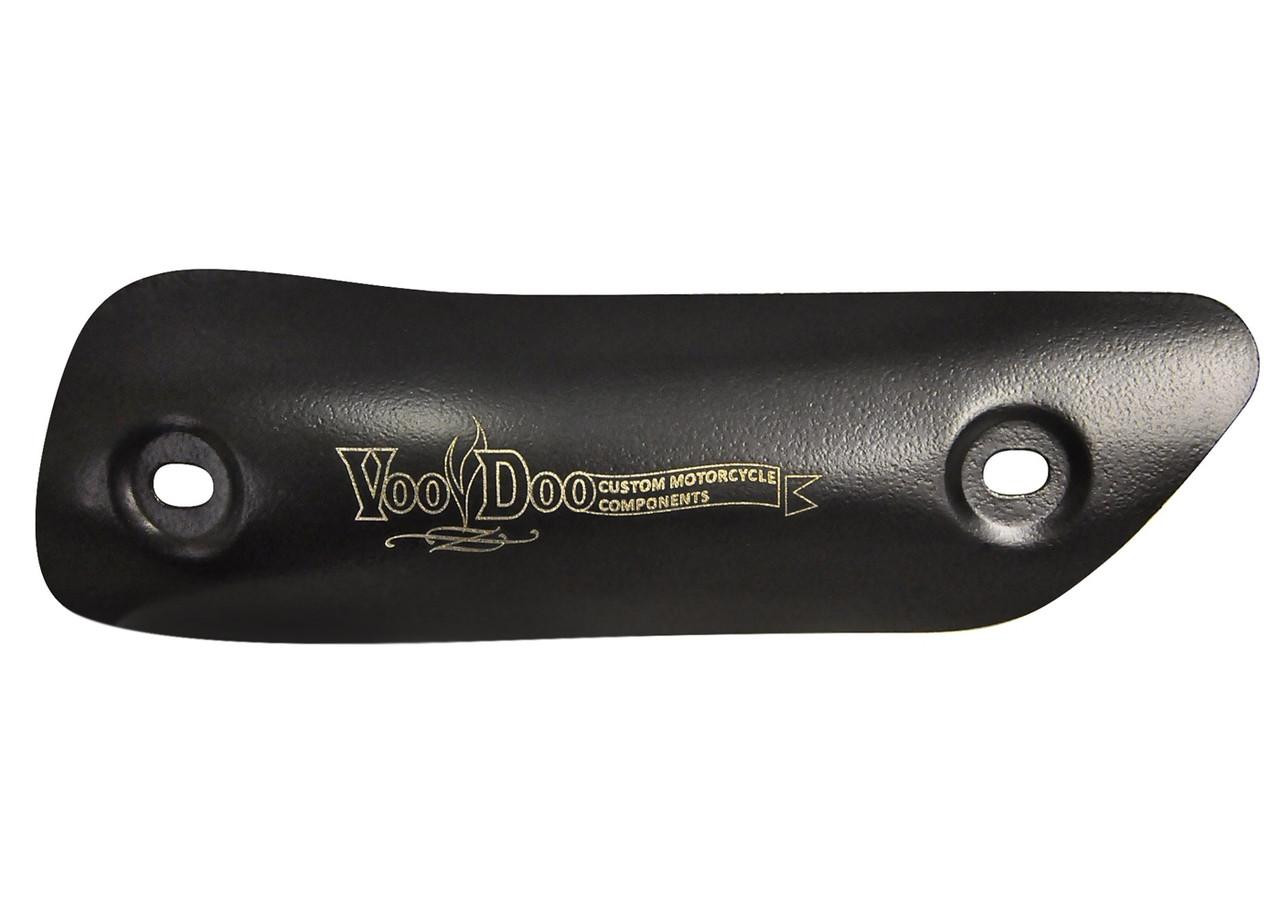 VooDoo Performance Series Slip On Exhaust Suzuki GSXR1000 (12-16), black exhaust component with gold VooDoo logo and text