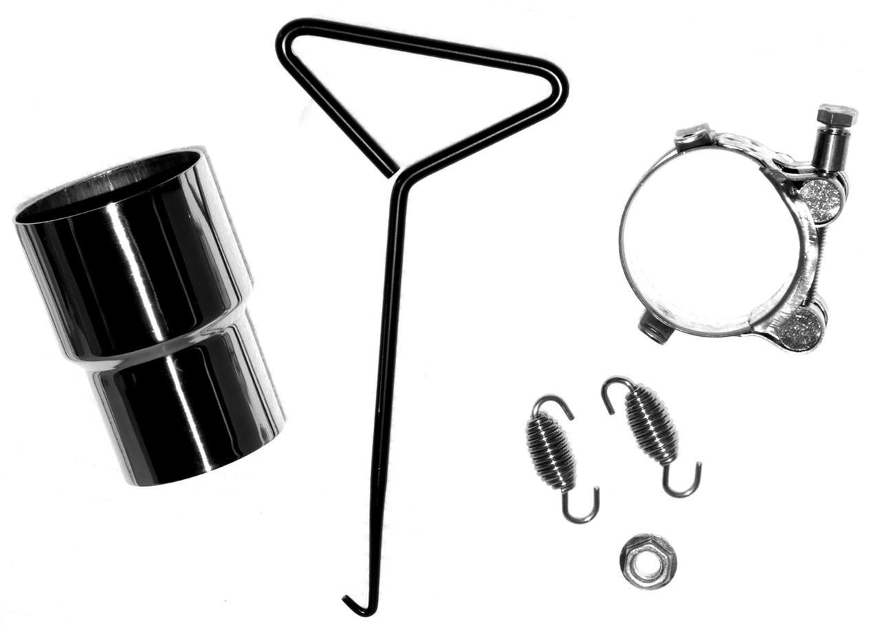 VooDoo Performance Series Slip On Exhaust Yamaha YZF-R6 (06-18), motorcycle exhaust components and mounting hardware.
