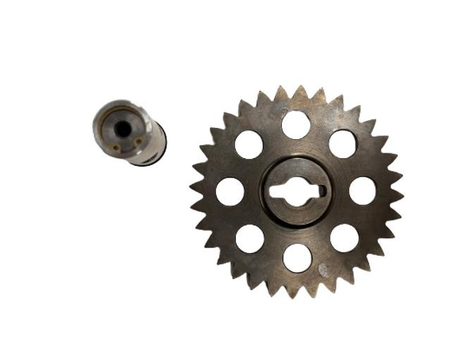 Schnitz Racing Oil Pump System Upgrade Suzuki Hayabusa (99-26), image of oil pump gear and component for motorcycle engine performance upgrade.
