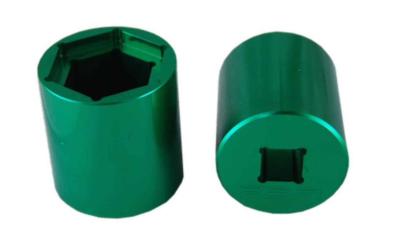 PSR Sprocket Socket Kawasaki ZX14R, Ninja H2, Ninja H2R green sprocket socket, motorcycle sprocket tool for Kawasaki ZX14R, Ninja H2, and Ninja H2R models (06-20, 15-20). PSR Sprocket Socket Kawasaki ZX14R, Ninja H2, Ninja H2R green sprocket socket, motorcycle sprocket tool for Kawasaki ZX14R, Ninja H2, and Ninja H2R models (06-20, 15-20).