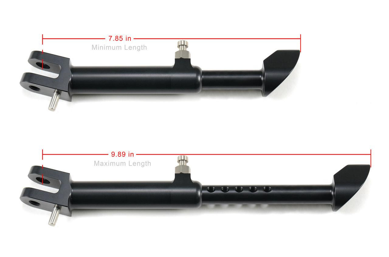Brocks Performance Brocks Adjustable BrockSTAND Kickstand Kawasaki ZX14R (06-25), image showing the product with adjustable length options.