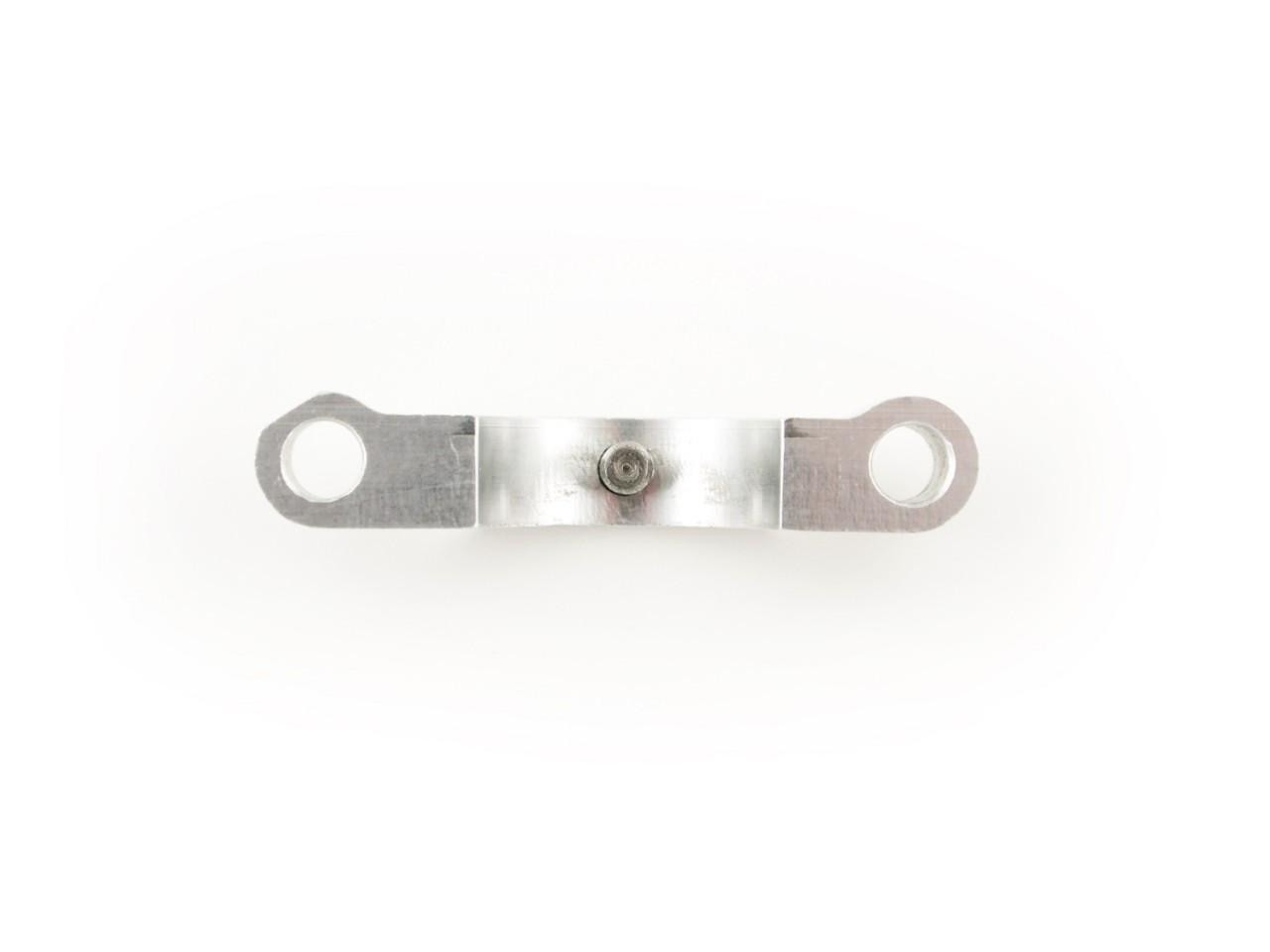 Brocks Performance Brock Throttle Pin Mount for Suzuki Hayabusa (08-20), metal throttle pin mount with two holes for installation.
