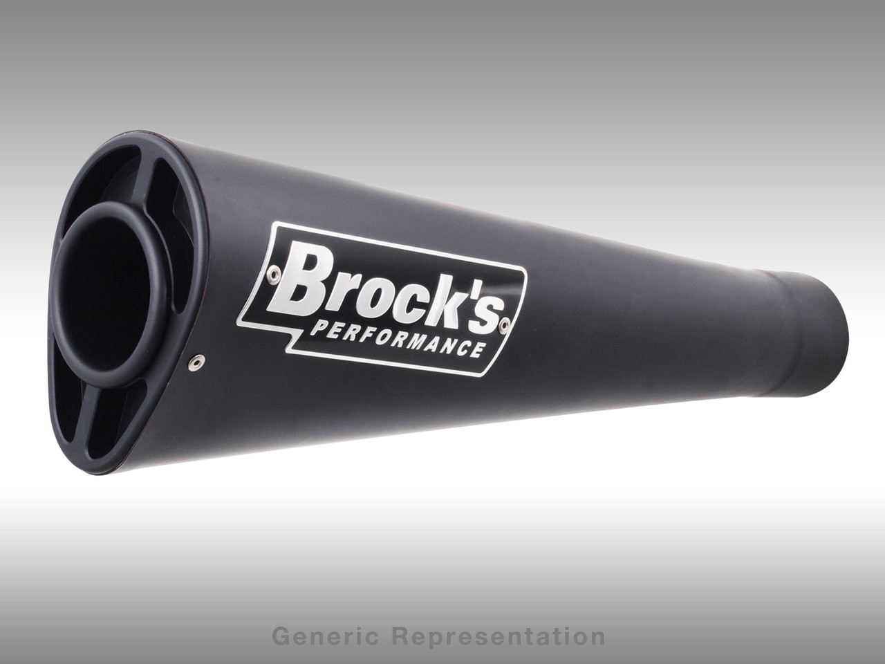 Brocks Alien Head 3/4 Slip On Exhaust Black Kawasaki ZX10R (11-15)