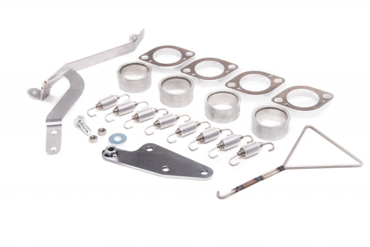 Brocks Performance Brocks Tiwinder Full Exhaust Street Baffle Blue Suzuki Hayabusa (99-25), motorcycle exhaust accessories kit with metal parts and springs.