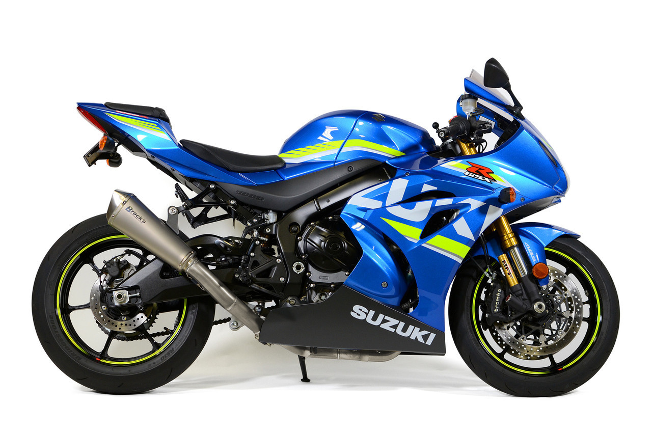 Brocks Predator Full Exhaust Stainless Front Titanium Muffler Suzuki GSXR1000 (17-25) - Schnitz Racing
