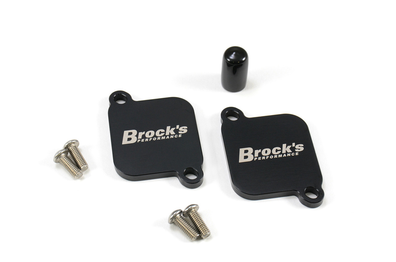 Brocks PAIR Block Off Plates Suzuki GSXR1000/R (17-25), GSXR1000 (01-08), Katana (20-22), GSXS1000 (16-22), and GSXS750 (15-22) - Schnitz Racing