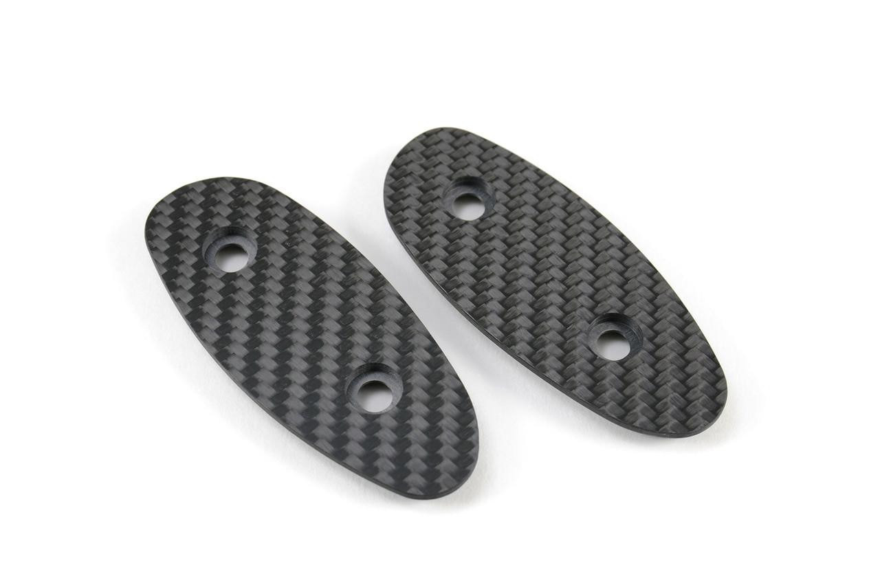 Brocks Performance Brocks Carbon Fiber Mirror Block Off Plates Suzuki Hayabusa (99-21), black carbon fiber mirror block off plates for Suzuki Hayabusa motorcycle.