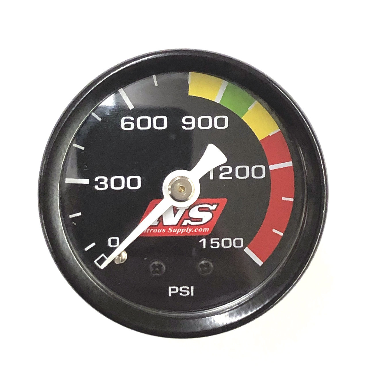 Nitrous Supply Nitrous Pressure Gauge, Black Face