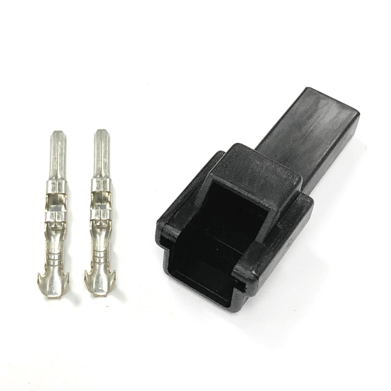 Ryan Schnitz Racing RSR Connector Kit, 2 Way Pin HMU, electrical connector components and black plastic housing for automotive wiring.